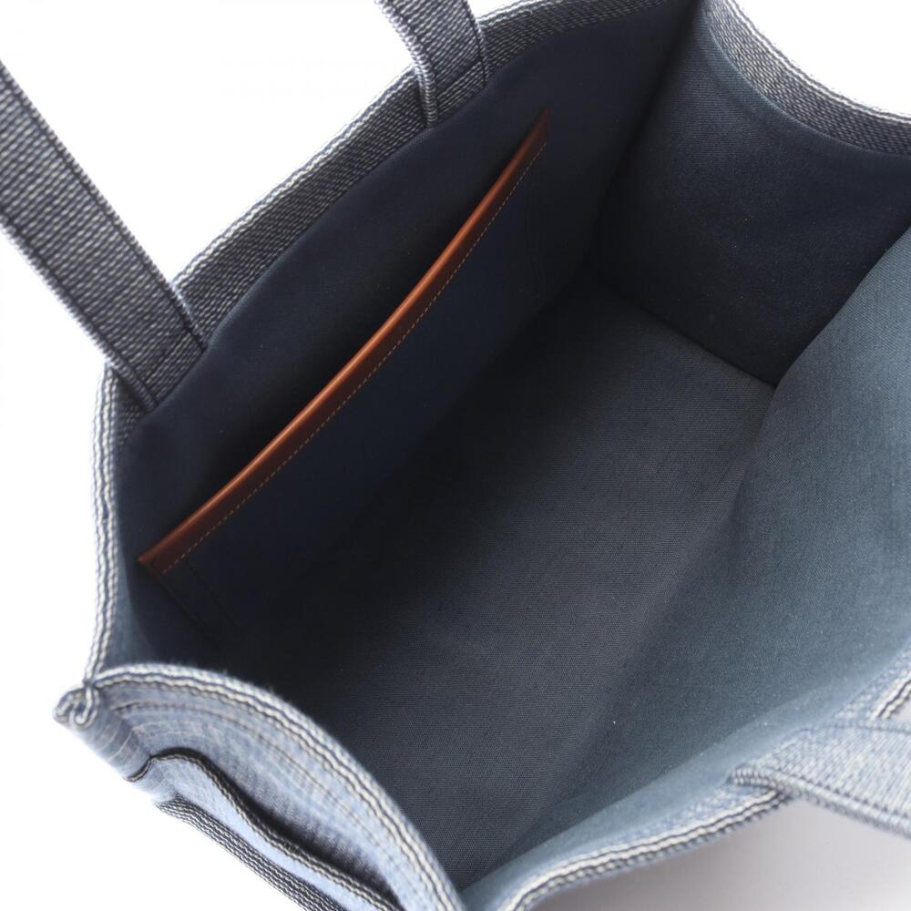 Celine Cabas Thais Tote Bag Canvas Blue - Picture 3 of 4
